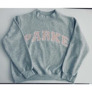 NWTs Parke Varsity Mock. Color Gray/Mia Pink/White. Sold Out Color. Size L/XL